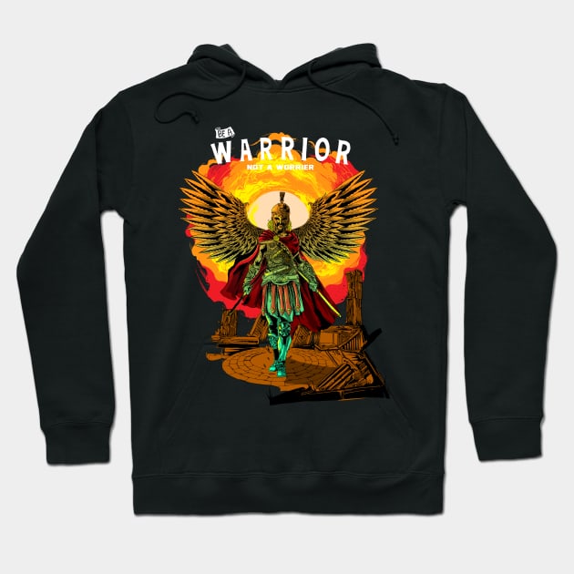 Warrior Hoodie by Artwork Simpson